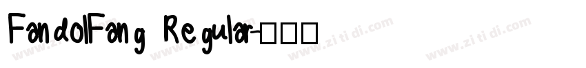 FandolFang Regular字体转换